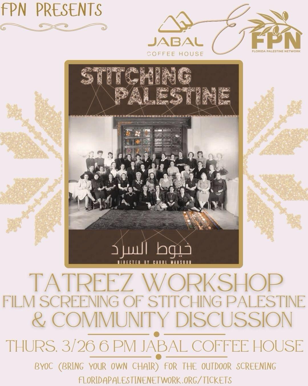 Film Night - Stitching Palestine cover image