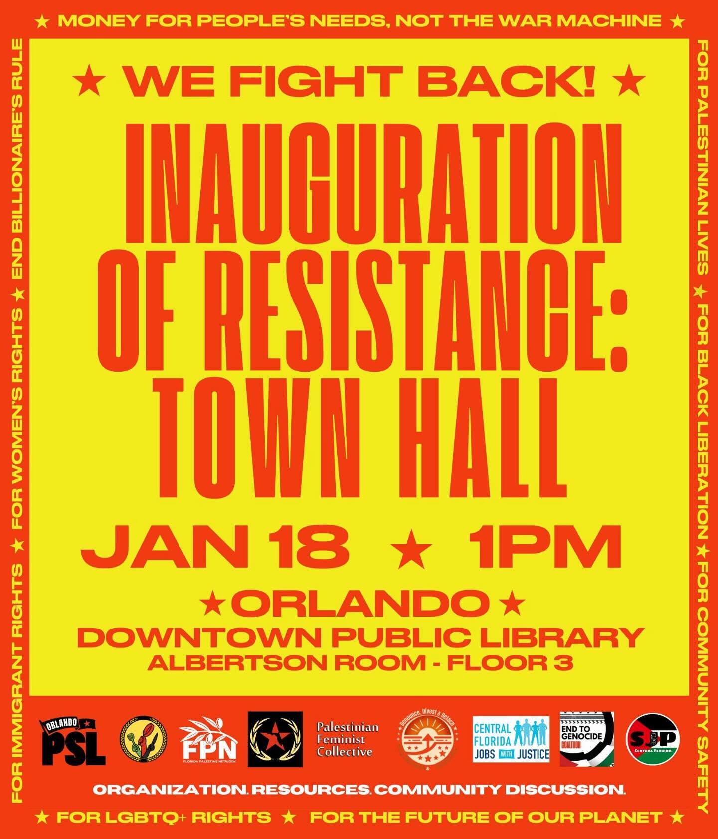 Inauguration of Resistance: Town Hall cover image